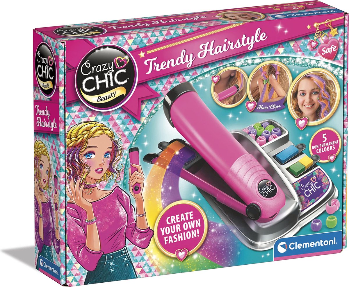 Clementoni Crazy Chic – trendiges Frisuren-Haarfärbeset