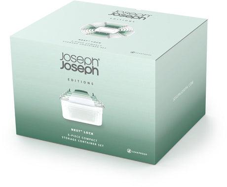 Joseph Joseph Nest Lock – Lebensmittelbehälter – einfach zu stapeln – 5 Stück – grün
