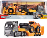 Majorette Volvo FH16 LKW mit Sattelauflieger und Radlader