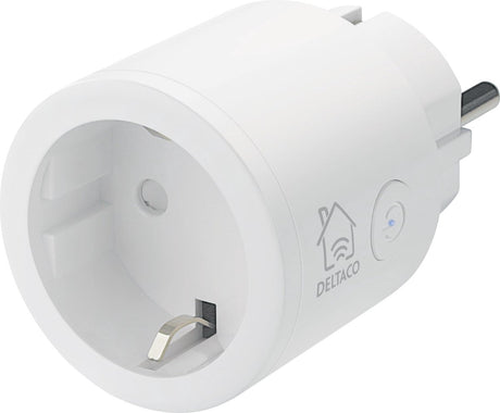 Deltaco Smart Home 1x Smart Wireless Plug - WLAN - 10a - 2400w - Timer - Weiß
