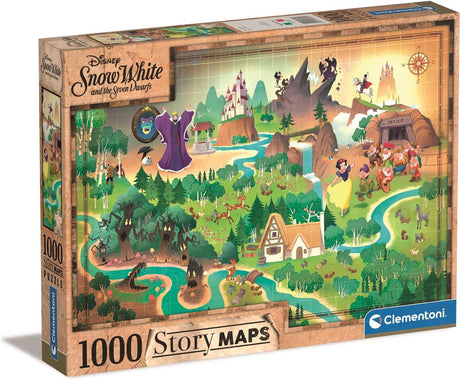 Clementoni – Puzzle – 1000 Teile – Schneewittchen-Story-Karte