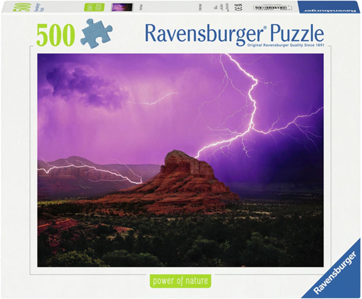 Ravensburger Puzzle rosa Gewitterstimmung 500 Teile Landschaft.