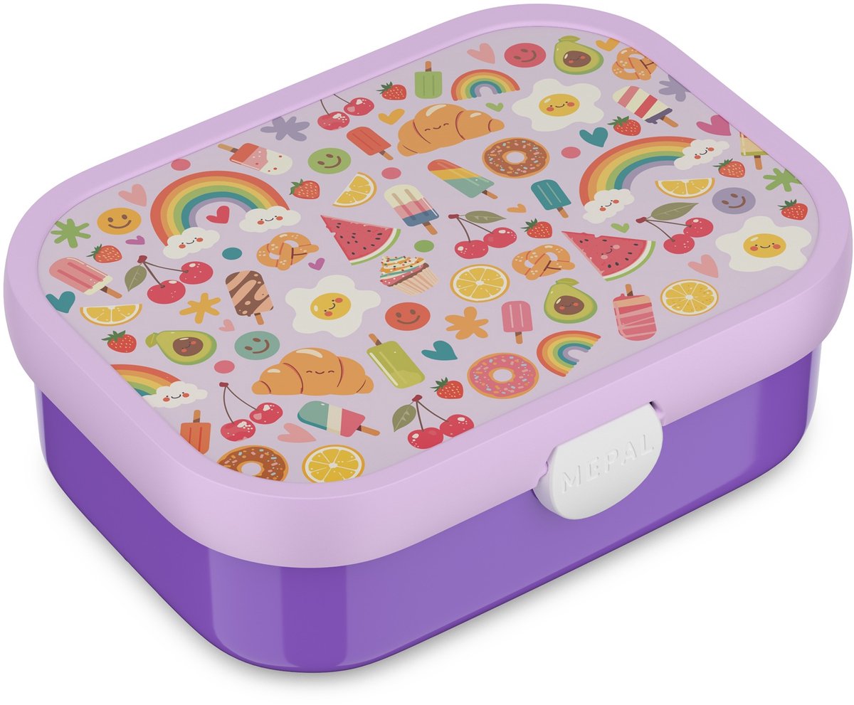 Mepal Lunchbox Campus – 750 ml – Lunchbox mit Fächern für Kinder – geeignet für 4 Sandwiches – Essen fest