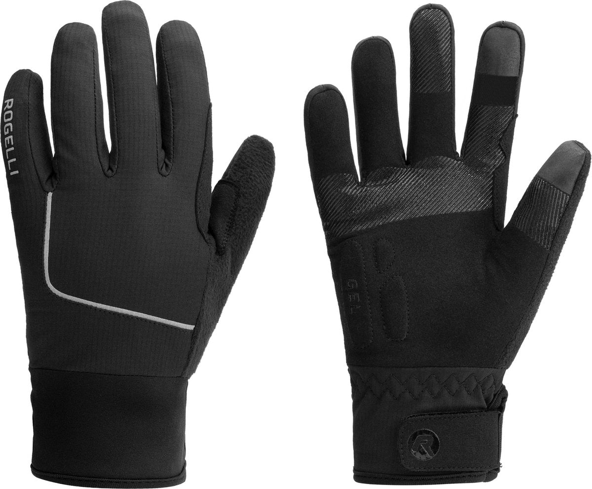 Rogelli essential fietshandschoenen winter - dames - zwart - maat xl