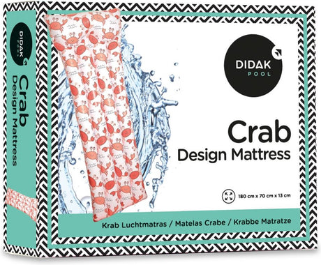 Didak Pool-Luftmatratze Krabbe – Luftmatratze – 180 x 70 x 13 cm – aufblasbar