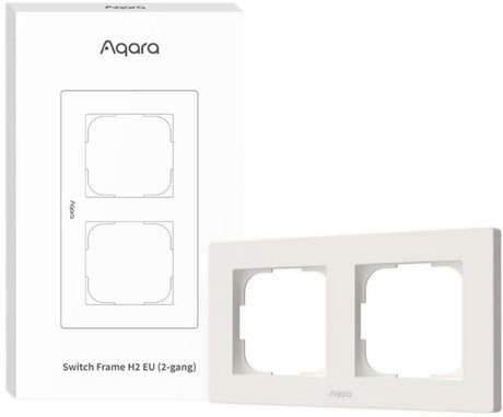 Aqara Schalterrahmen h2 eu 2fach (weiß)