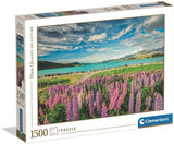 Clementoni-Puzzle Blumen am Tekapo-See, 1500 Teile.