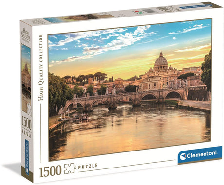 Clementoni – Puzzle – 1500 Teile – Ansicht von Rom – Puzzle für Kinder und Erwachsene, Sammlung – hochwertige Sammlung