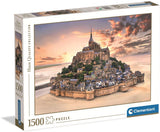 Clementoni – Puzzle – 1500 Teile – Mont Saint-Michel Rising – Puzzle für Erwachsene – hochwertige Sammlung