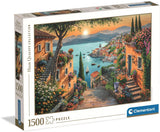 Clementoni Puzzle Kunst Treppe zum Hafen, 1500 Teile.