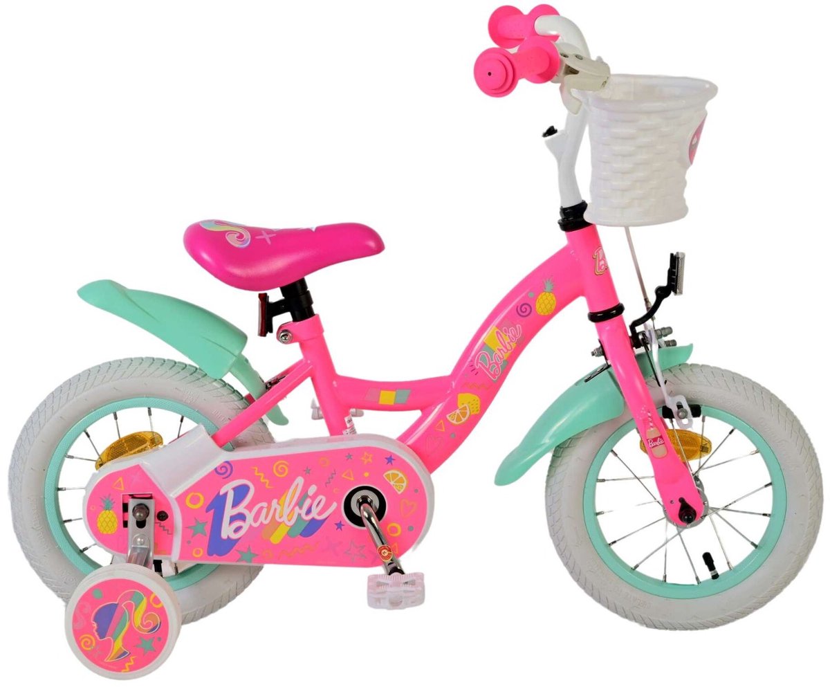 Barbie Kinderfahrrad - Mädchen - 12 Zoll - Pink