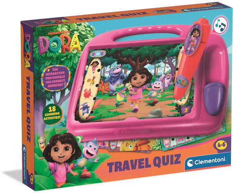 Clementoni - Dora die Eplorerin - Reisespiel - Reisequiz - ab 4 Jahren