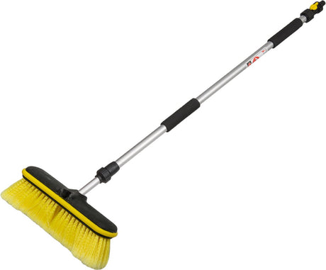 Bradas Waschbürsten-Set – Waschbürste inkl. Teleskopstiel 90-160 cm – mit Wasserdurchlass