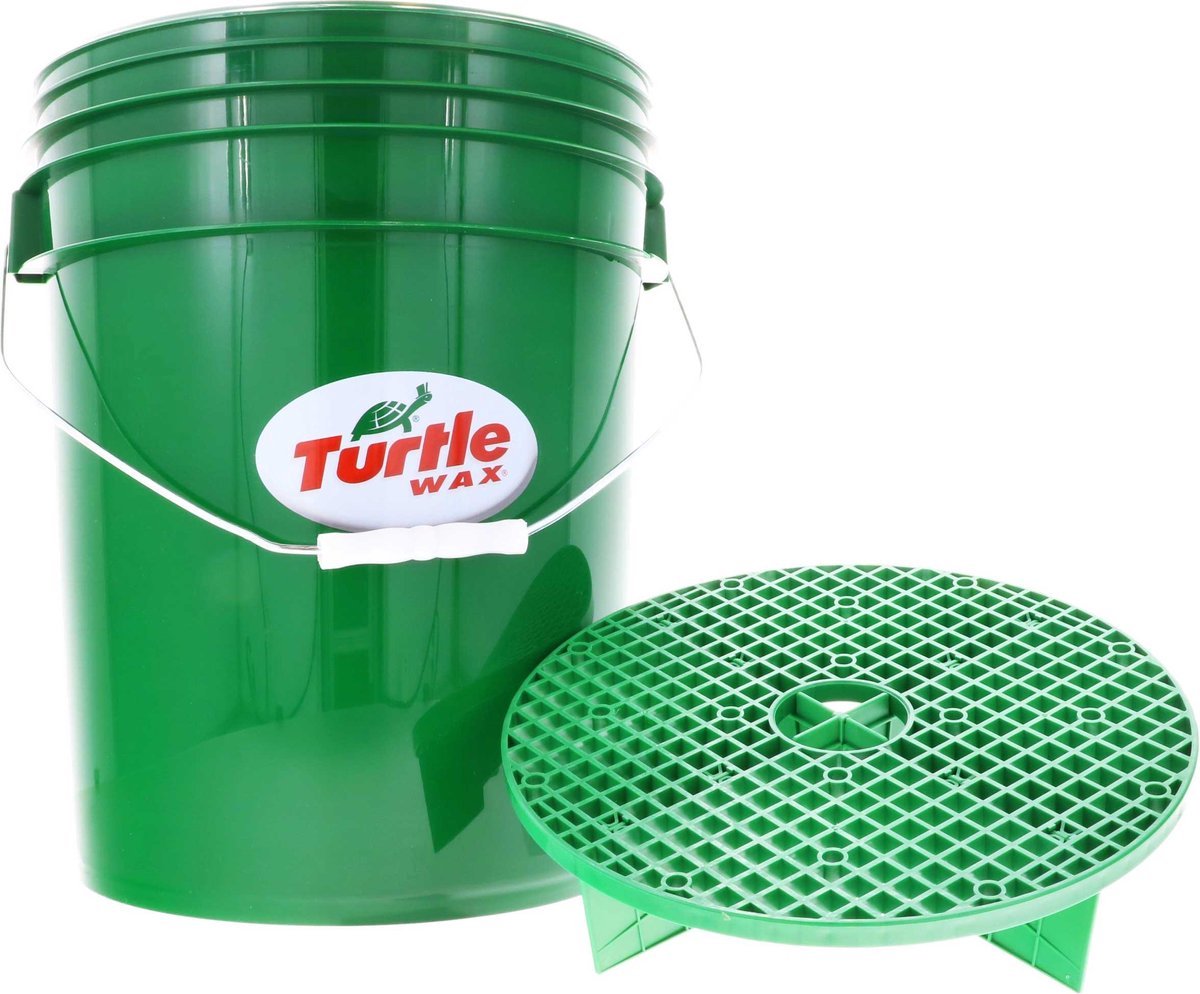Turtle Wachseimer Smartguard – extra großer Eimer – 19 Liter – inklusive Smart Guard – entfernt Schmutz vom Reinigungstuch – Schmutz bleibt am Boden des Eimers