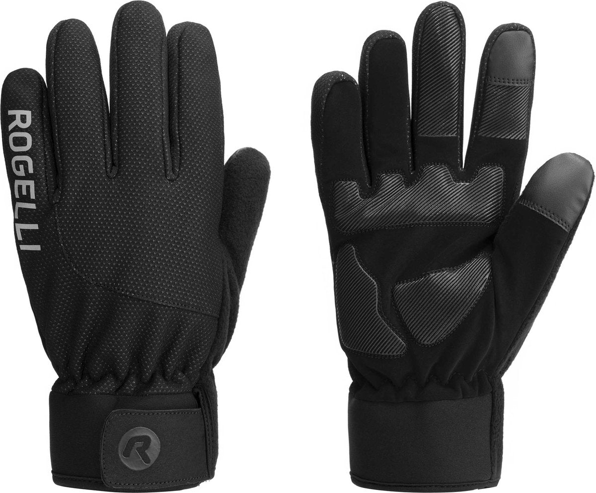 Rogelli alta fietshandschoenen winter - heren - thermo fiets handschoenen - winddicht - touchscreen - zwart - maat 3xl