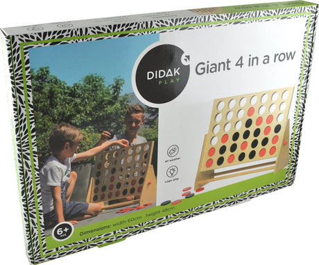 Didak spielt vier in einer Reihe – Holz – 60x48x22 cm