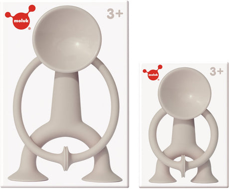 Moluk Boogi Actionfigur – Beige – H12cm – mit Saugnäpfen für jede glatte Oberfläche – 3 Jahre