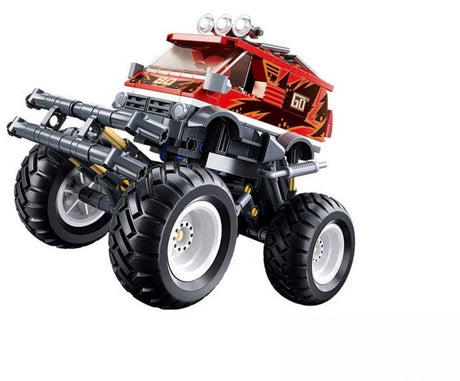 Sluban Powerbricks Bigfoot Pullback Drive Off-Road Go Konstruktionsspielzeug – Konstruktionsspielzeug Fahrzeugmodellbau – Bausatz mit 261 Bausteinen – M38-B1159 – ab 6 Jahren