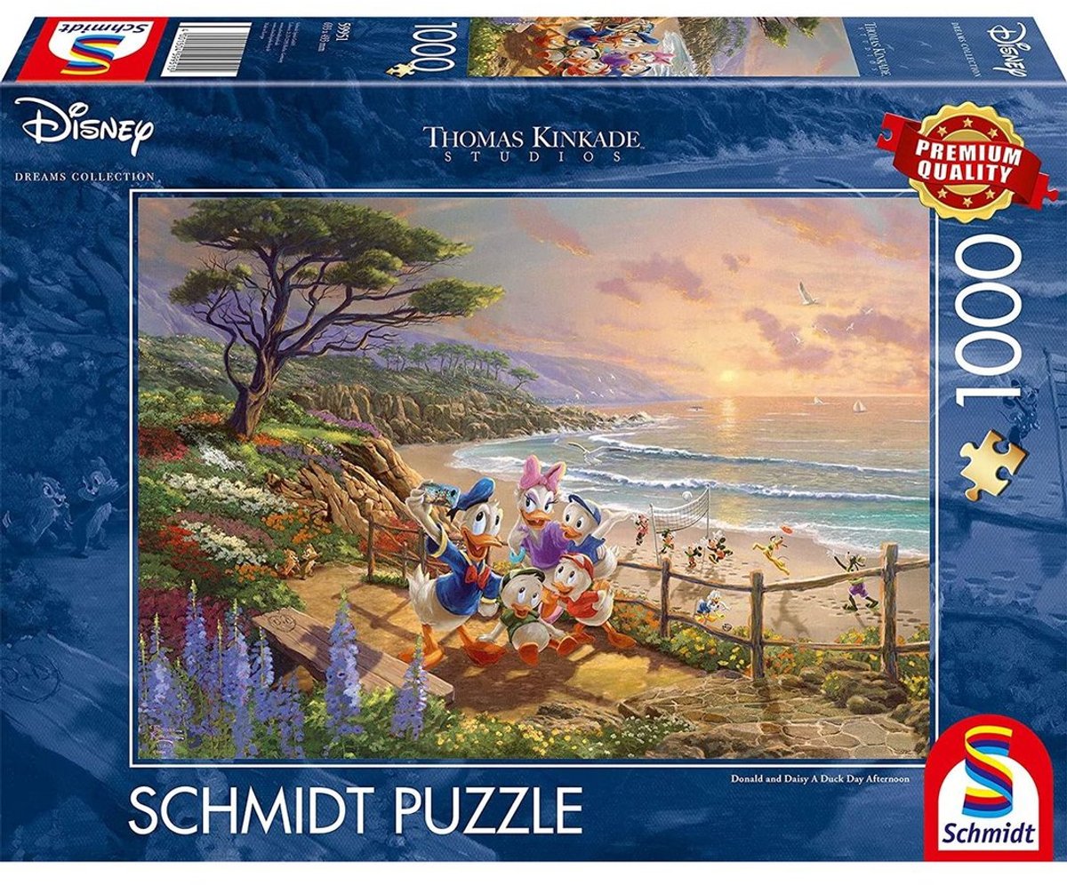 Mickey Mouse Mickey Minnie Mouse Thomas Kinkade Studios – Disney Dreams Collection – ein mehrfarbiges Ententag-Nachmittag-Puzzle