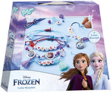 Totum Disney Frozen 4 Buchstaben Armbänder Herstellung Bastelpaket Schmuckset Freundschaftsarmbänder Spielzeug Mädchen mit Anna und Elsa Geschenktipp Basteln
