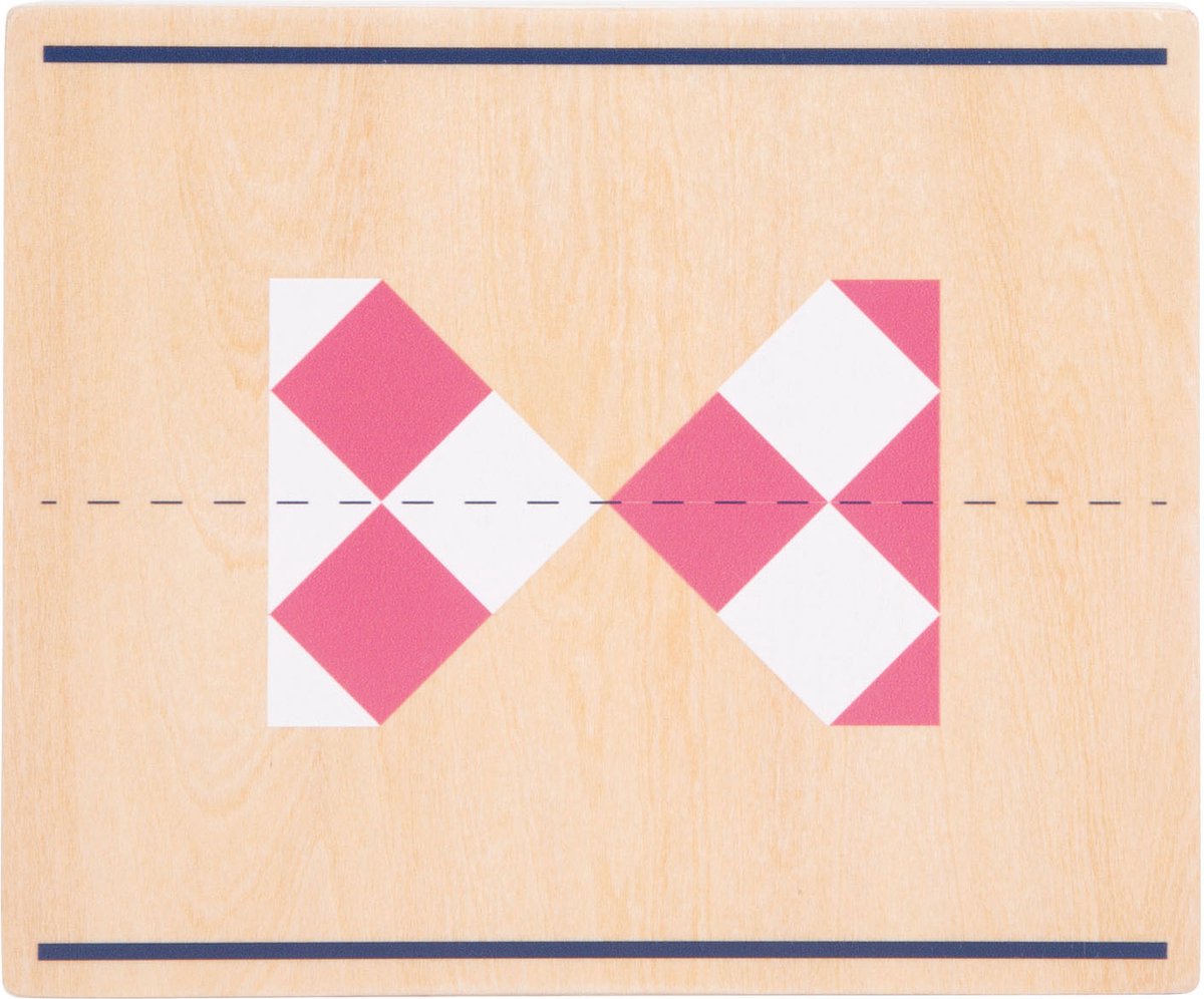 Small Foot - Symmetriespiel aus Holz mit lehrreichem Spiegel