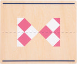 Small Foot - Symmetriespiel aus Holz mit lehrreichem Spiegel