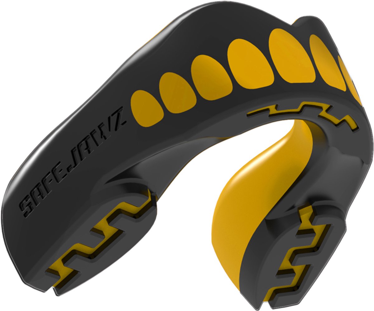 Safejawz Mundschutz Extro-Serie Goldie Black Gold Senior
