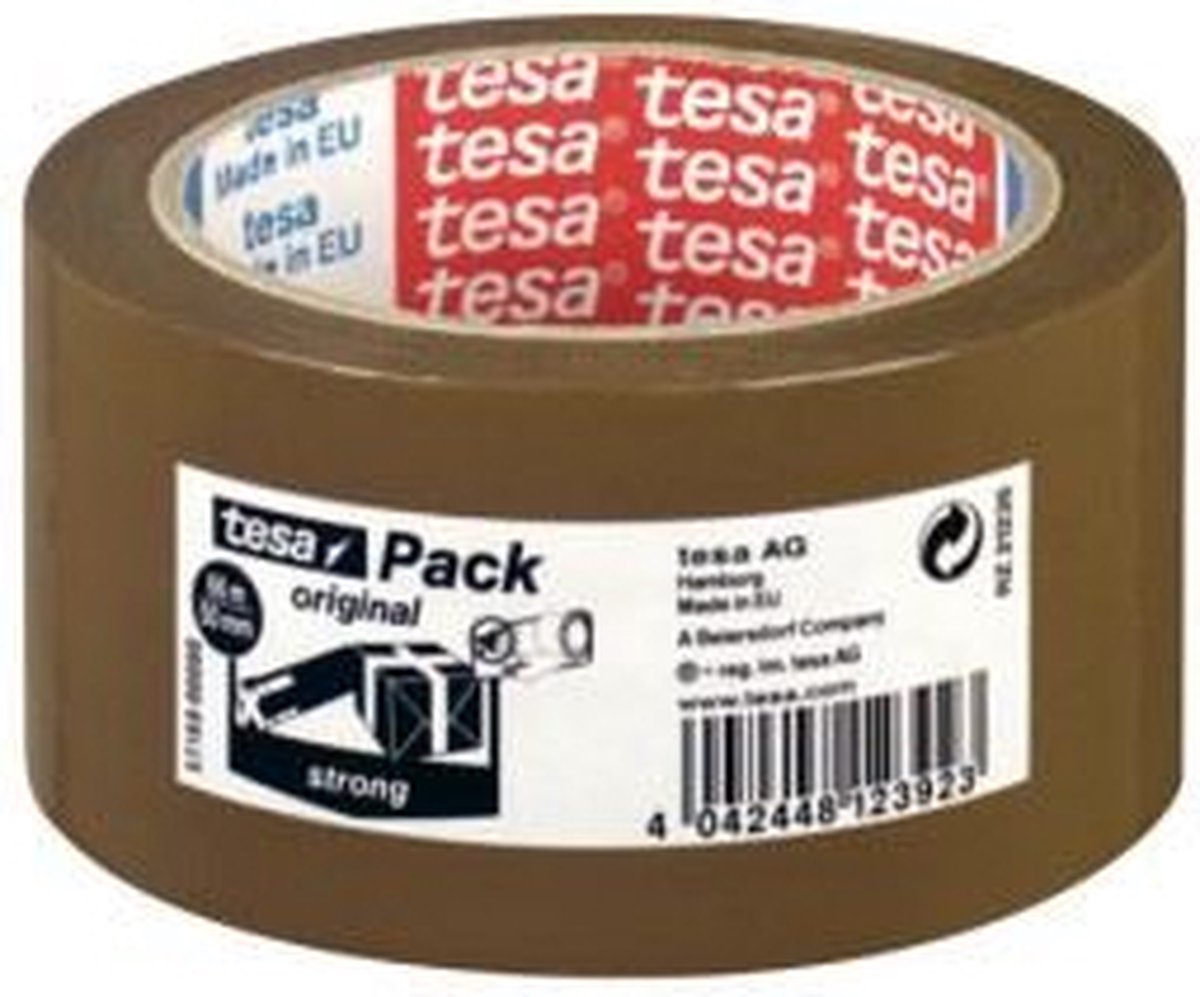 Tesa Verpackungsband 66mx50mm braun 6 Stk