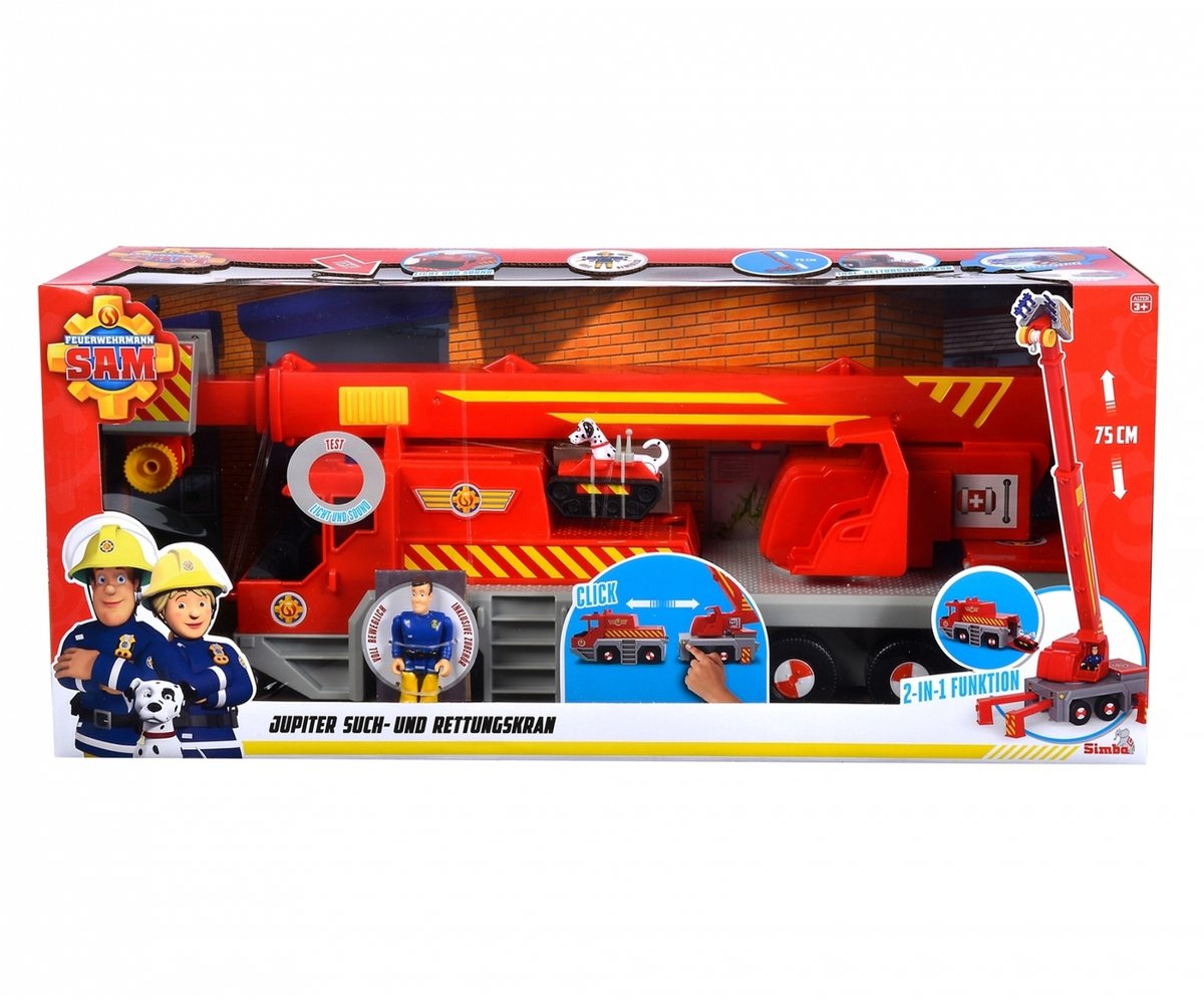 Simba Feuerwehrmann Sam Rettungskran 2in1