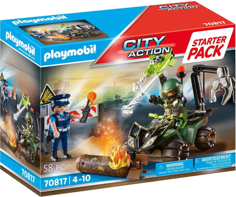 Playmobil-Starterpaket City-Action-Polizei: Gefahrentraining – 70817