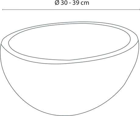 Differnz nusa waskom - riviersteen - ã˜ 30-39 cm