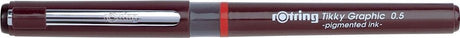 Rotring Tikky Graphic Filzstift Fineliner | 0,50 mm | schwarze Tinte | 1 Stück