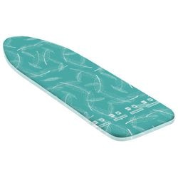 Leifheit Bügeltischbezug Thermo Reflect S M – 125 x 40 cm Bügelfläche – 3 mm dickes Molton – Blau