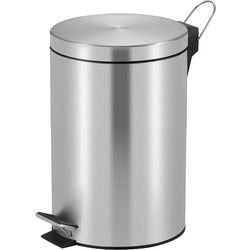 V-Teil - Treteimer 20 Liter - Edelstahl - Edelstahl matt - Abfalleimer