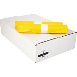 V-part gele vuilniszakken medium-dikte 70x110 cm, 0.021 mm - 250 stuks (10 rollen)