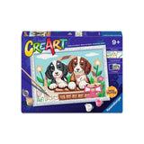 Ravensburger stellt Hunde in einem Korb her