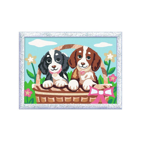 Ravensburger stellt Hunde in einem Korb her