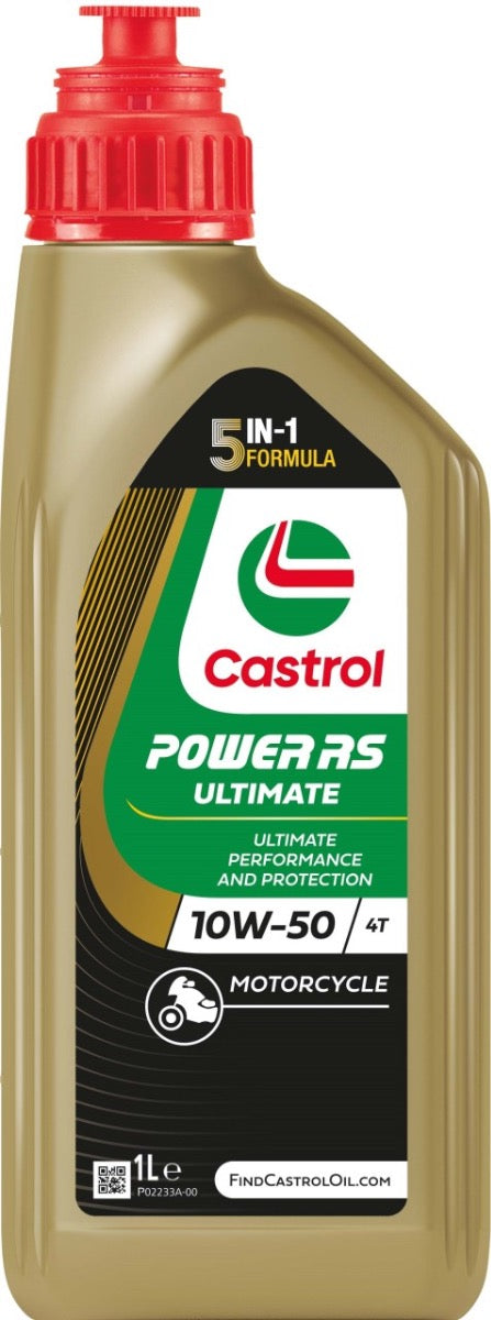 Castrol Oil Power RS ​​Racing 4T 10W-50 Flasche bis 1 Liter
