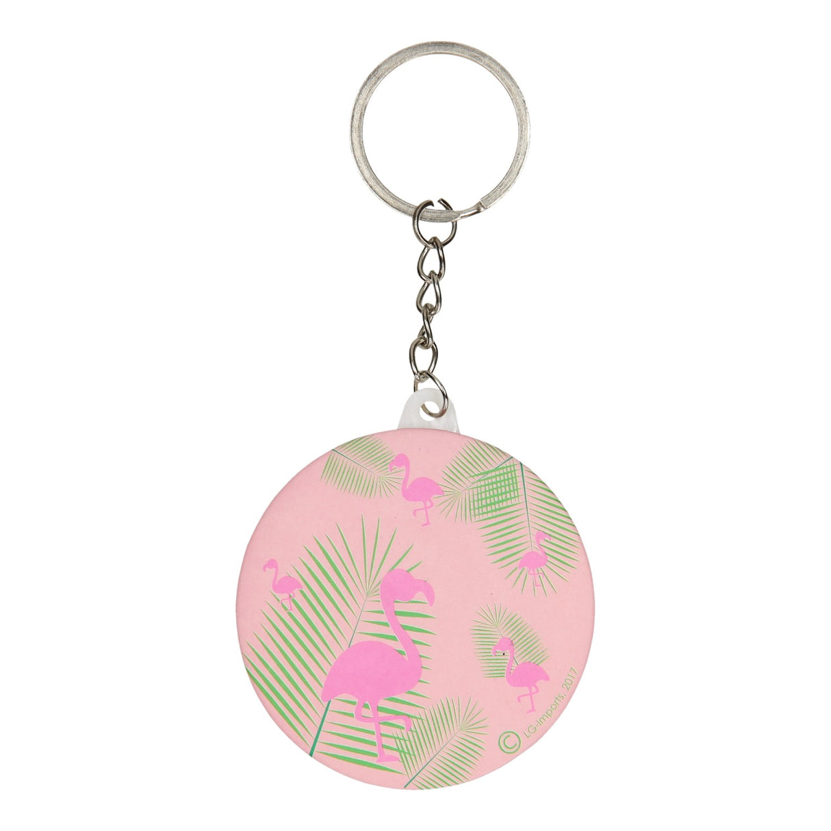 LG Import Schlëssel Ring Flamingo mam Spigel