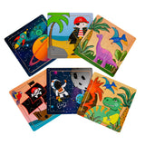 Duckiez Holzpuzzle (Weltraum, Pirat oder Dinosaurier)