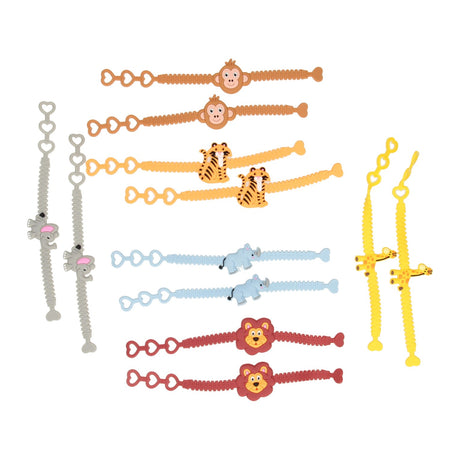Duckiez Armband Wildtiere, 12er Set.