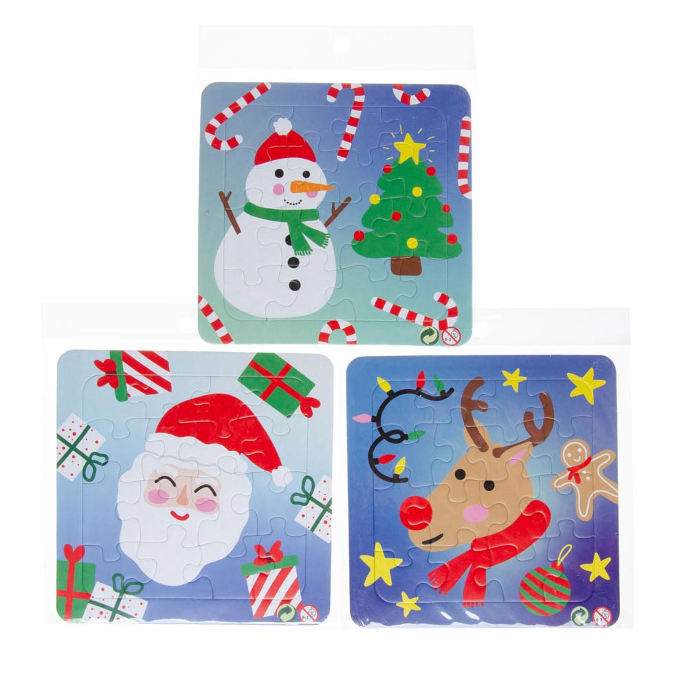 Duckiez Mini-Weihnachtspuzzle, 16-tlg.