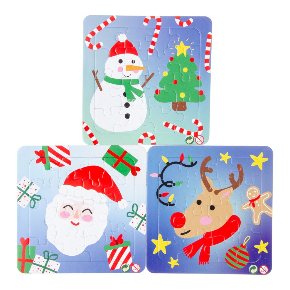 Duckiez Mini-Weihnachtspuzzle, 16-tlg.