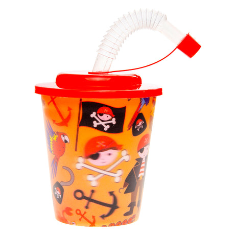 Duckiez Cup mit Deckel und Strohpirat, 12st.