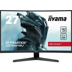 Iiyama G-Master Red Eagle G2766HSU-B1 27 gebogener Gaming-Monitor (schwarz, 2x HDMI, Display-Port, 2x USB-A, USB-B, 165 Hz)