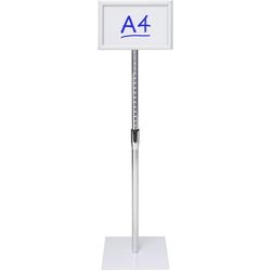 Displaystandaard viking basic a4 zilver