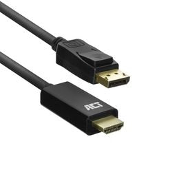 ACT DisplayPort männlich zu HDMI männlichem Adapterkabel, 1,8 m