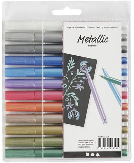 Kreativunternehmen https: www.cchobby.nl metallic-marker-line-thickness-2-4-mm-metallic-colors-12-piece-1-box