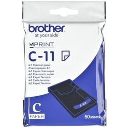 Thermisch kopieerpapier brother 7,4 x 10,5 cm c11, a7 wit