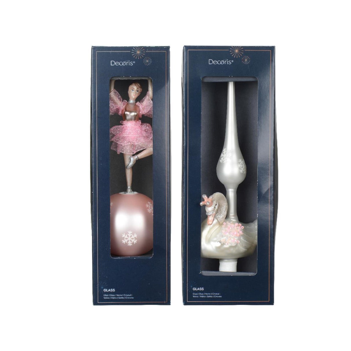 Decoris Peak Ballerina Schwan Glas 29cm
